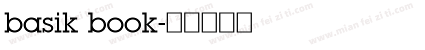 basik book字体转换